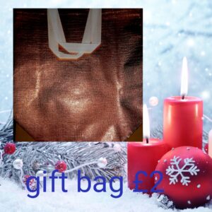 Rose gold gift bag